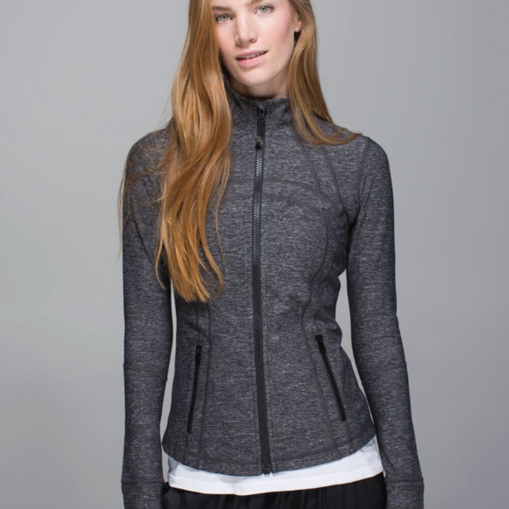 Lululemon Define Heathered Black Jacket size 6